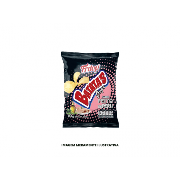 BATATA CHIPS PEITO PERU FRITOP 1X24X30G